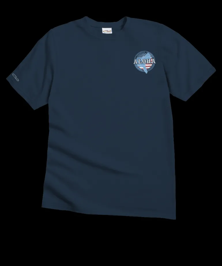 Aloha Stronger Together - Navy Short Sleeve Crewneck T-Shirt