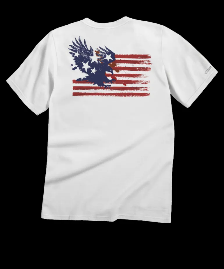 American Pride - White Short Sleeve Crewneck T-Shirt