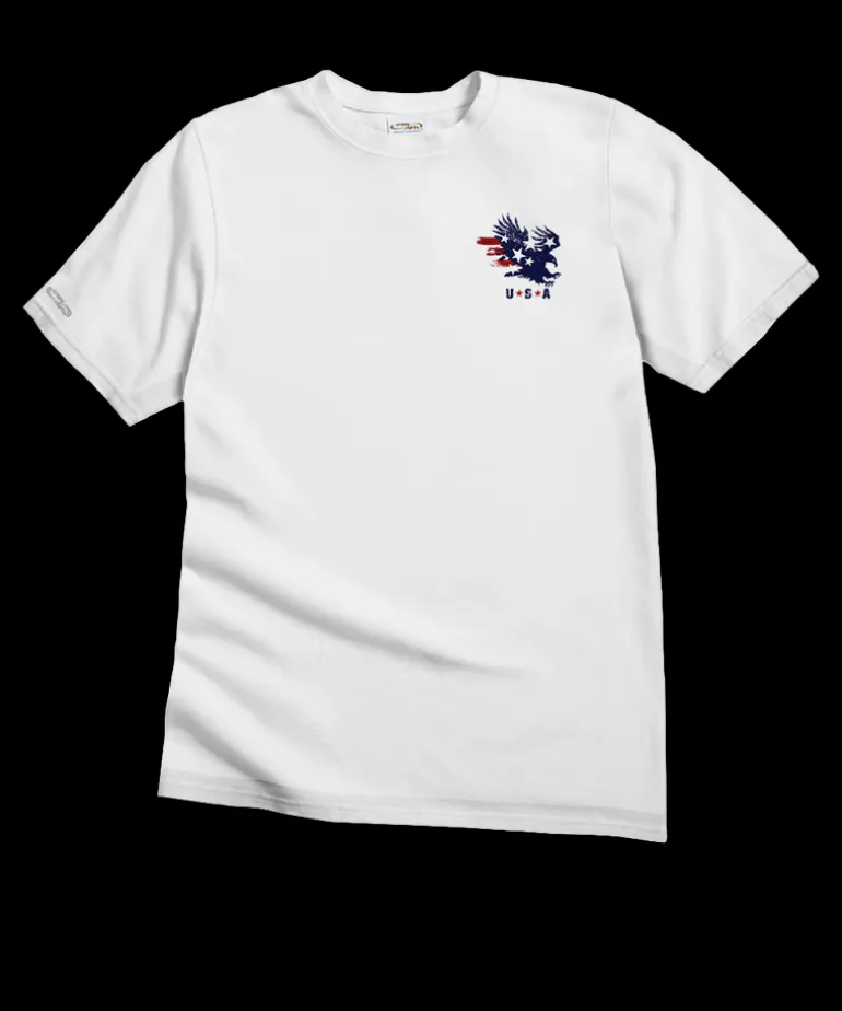 American Pride - White Short Sleeve Crewneck T-Shirt
