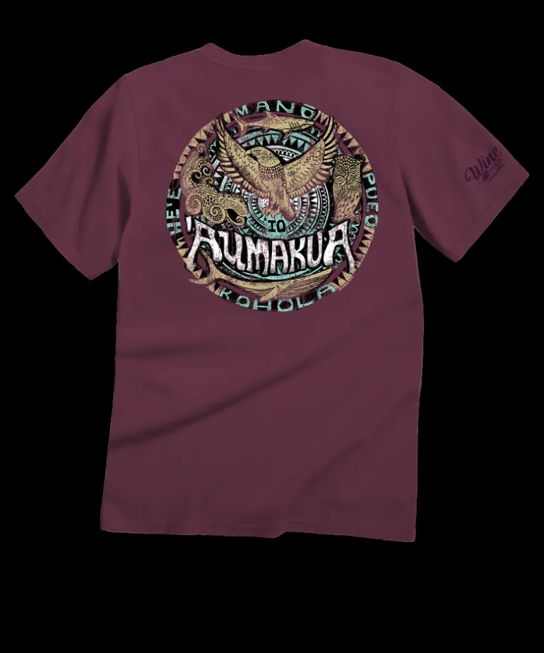Aumakua Circle - Wine Dyed Short Sleeve Crewneck T-Shirt
