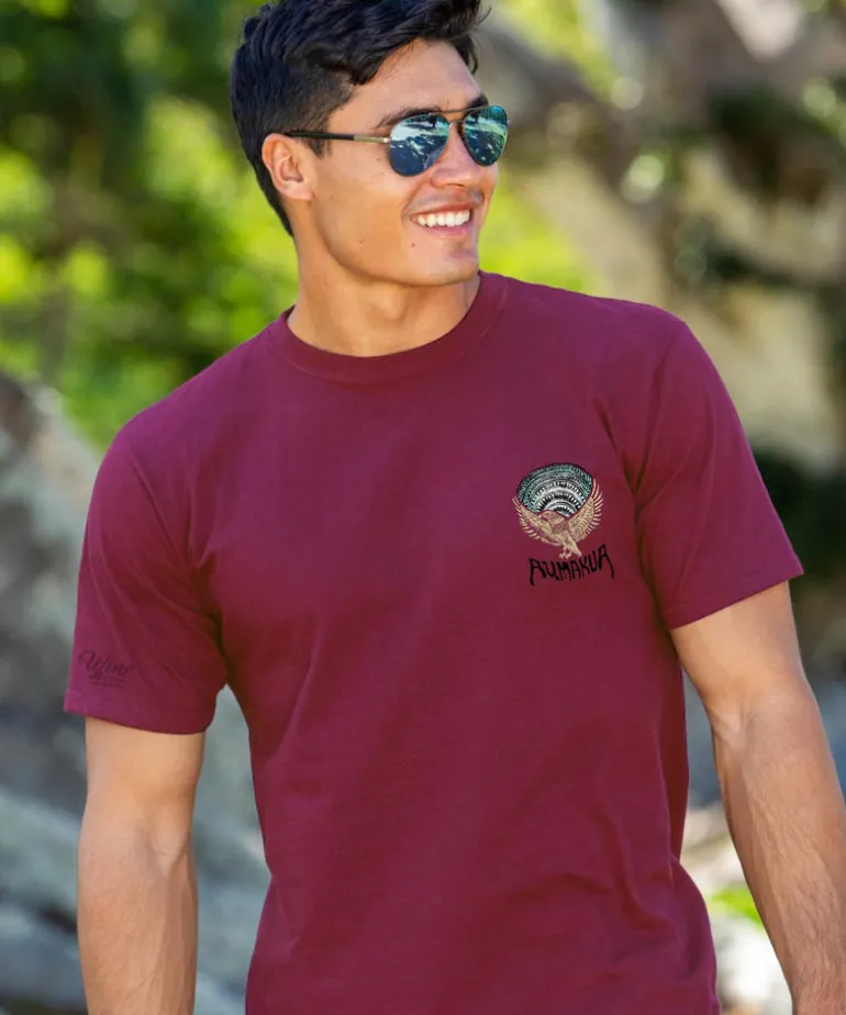 Aumakua Circle - Wine Dyed Short Sleeve Crewneck T-Shirt