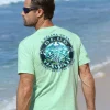 Blue Hawaii Dive - Key Lime Dyed Short Sleeve Crewneck T-Shirt