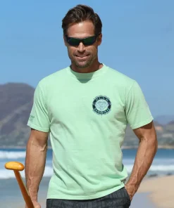 Blue Hawaii Dive - Key Lime Dyed Short Sleeve Crewneck T-Shirt