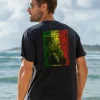 Bob Marley Smoke The Herb - Black Short Sleeve Crewneck T-Shirt