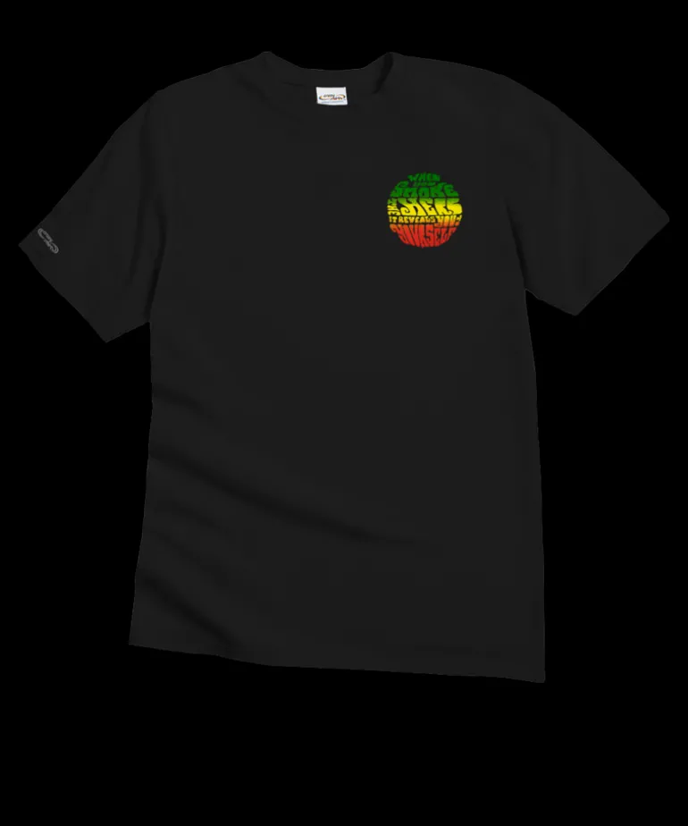Bob Marley Smoke The Herb - Black Short Sleeve Crewneck T-Shirt