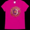Celestial Sun And Moon Berry - Berry Short Sleeve Crewneck T-Shirt