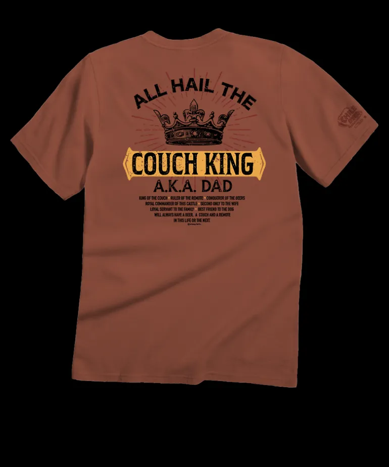 Couch King - Chile Dyed Short Sleeve Crewneck T-Shirt