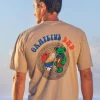 Grateful Dead Papa Bear Grills - Kona Coffee Dyed Short Sleeve Crewneck T-Shirt