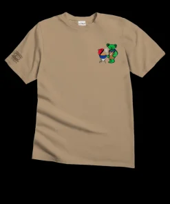 Grateful Dead Papa Bear Grills - Kona Coffee Dyed Short Sleeve Crewneck T-Shirt