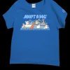 Hawaiian Humane Society At The Groomer - Blue Hawaii Dyed Short Sleeve Scoop Neck T-Shirt