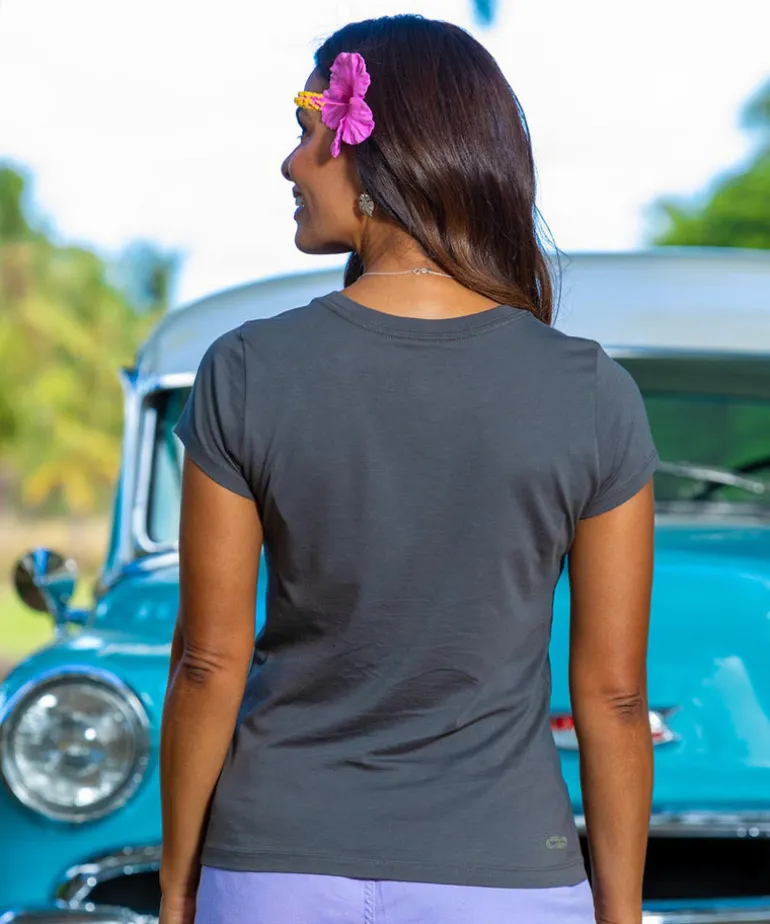 Henna Mandala - Graphite Short Sleeve Pima T-Shirt