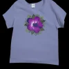 Hibiscus Solo - Lavender Dyed Short Sleeve Scoop Neck T-Shirt