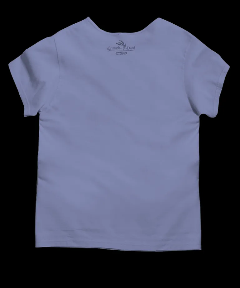 Hibiscus Solo - Lavender Dyed Short Sleeve Scoop Neck T-Shirt