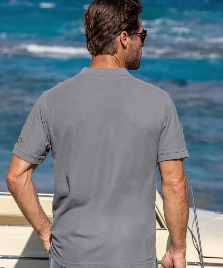 Hokulea Band - Crater Dyed® Short Sleeve Oceanfront Polo Shirt