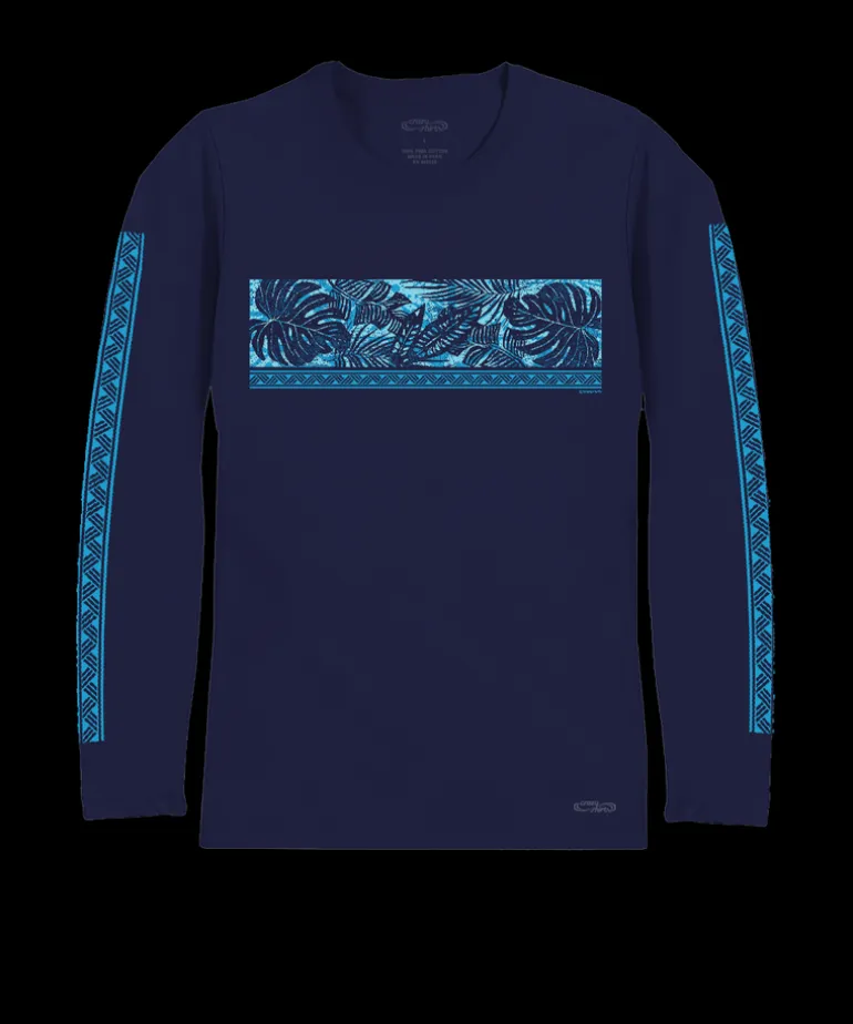 Holo Holo Band - Indigo Long Sleeve Pima T-Shirt