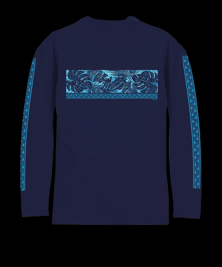 Holo Holo Band - Indigo Long Sleeve Pima T-Shirt