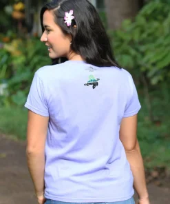 Honu Moon - Lavender Dyed Short Sleeve Crewneck T-Shirt