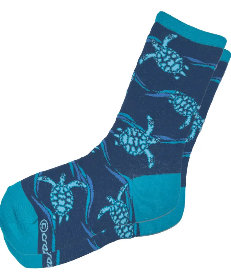 Honu Trio - Graphic Cotton Crew Socks