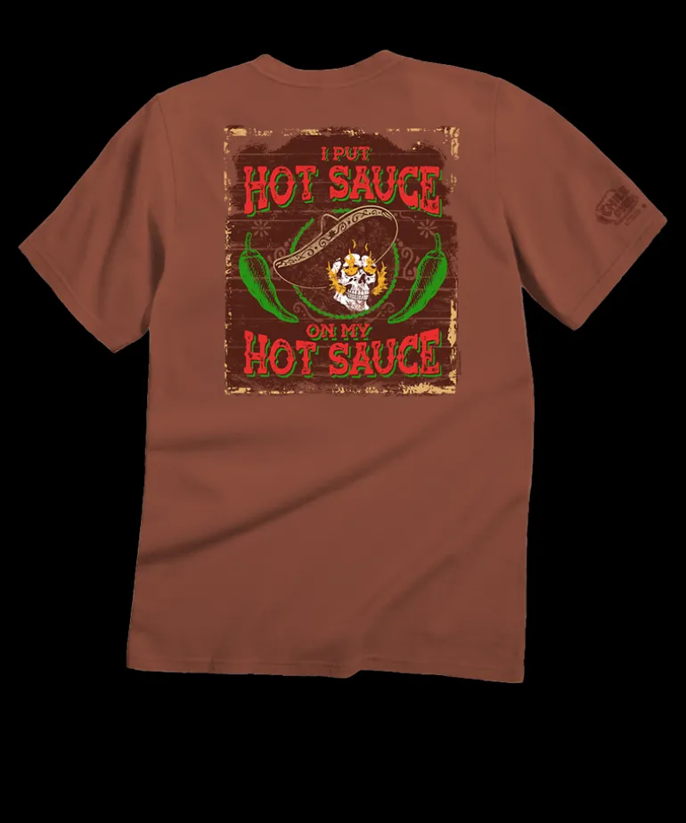 I Put Hot Sauce - Chile Dyed Short Sleeve Crewneck T-Shirt