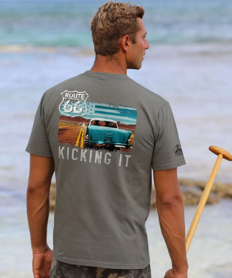 Kicking It 66 - Crater Dyed® Short Sleeve Crewneck T-Shirt