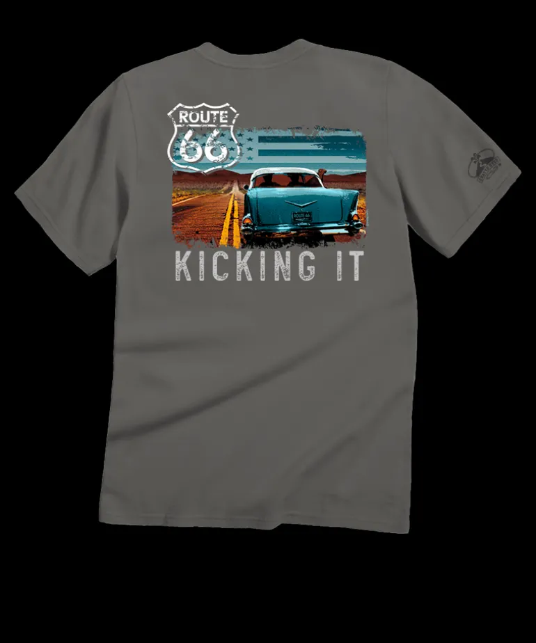 Kicking It 66 - Crater Dyed® Short Sleeve Crewneck T-Shirt