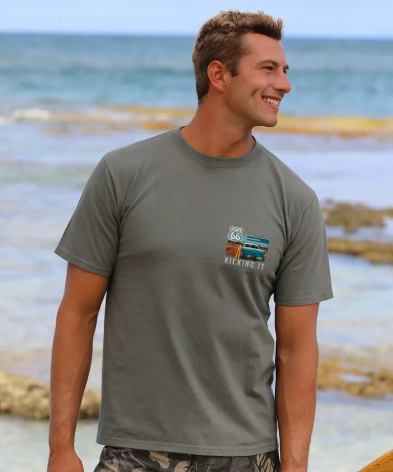 Kicking It 66 - Crater Dyed® Short Sleeve Crewneck T-Shirt