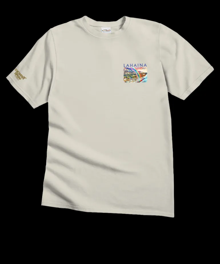 Lahaina Watercolor - Coconut Dyed Short Sleeve Crewneck T-Shirt