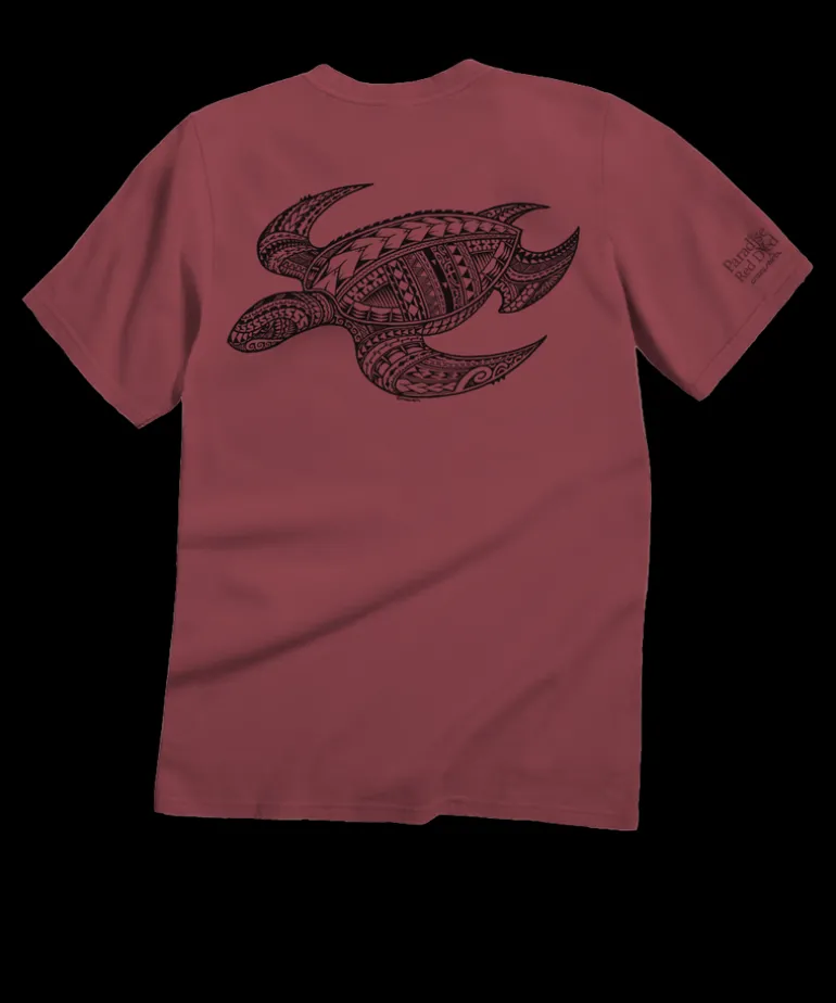 Ocean Tribe - Paradise Red Dyed Short Sleeve Crewneck T-Shirt