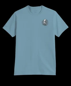 Octopus Tribal Circle - Cool Blue Short Sleeve Pima T-Shirt