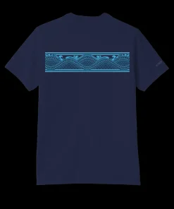 Tribal Islands Band - Indigo Short Sleeve Pima T-Shirt