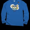 Volkswagen Be Happy - Blue Hawaii Dyed Long Sleeve Crewneck T-Shirt