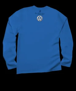 Volkswagen Be Happy - Blue Hawaii Dyed Long Sleeve Crewneck T-Shirt