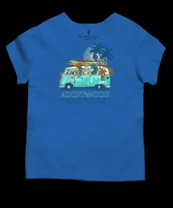 Volkswagen Hawaiian Humane Society Dog Day - Blue Hawaii Dyed Short Sleeve Scoop Neck T-Shirt