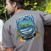 Woodcut Hookipa - Crater Dyed® Short Sleeve Crewneck T-Shirt