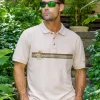 Woody Wagon Band - Coconut Dyed Short Sleeve Oceanfront Polo Shirt