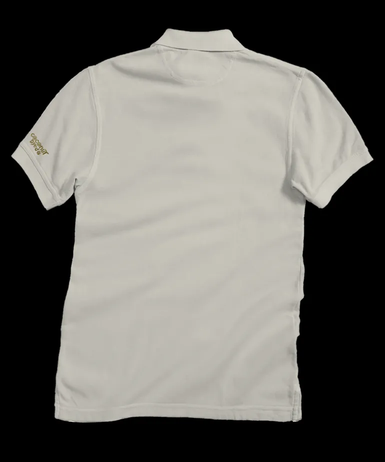 Woody Wagon Band - Coconut Dyed Short Sleeve Oceanfront Polo Shirt