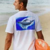 Wyland® Humpbacks - White Short Sleeve Crewneck T-Shirt