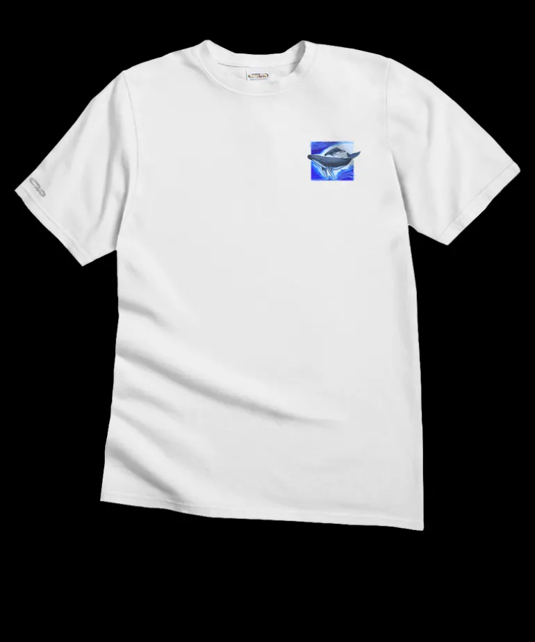 Wyland® Humpbacks - White Short Sleeve Crewneck T-Shirt