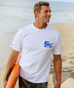 Wyland® Humpbacks - White Short Sleeve Crewneck T-Shirt