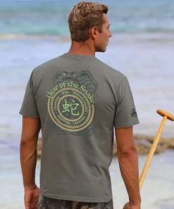 Year Of The Snake Circles 2025 - Crater Dyed® Short Sleeve Crewneck T-Shirt