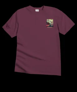 Aloha Aina Map - Wine Dyed Short Sleeve Crewneck T-Shirt
