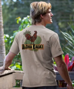 Aloha For Kauai - Kona Coffee Dyed Short Sleeve Crewneck T-Shirt