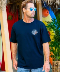 Aloha Stronger Together - Navy Short Sleeve Crewneck T-Shirt