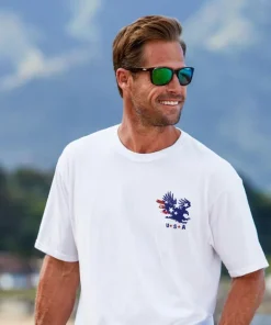 American Pride - White Short Sleeve Crewneck T-Shirt