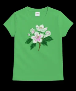 Apple Blossoms - Green Apple Dyed Short Sleeve Crewneck T-Shirt