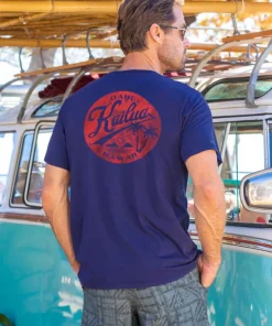 Around Kailua - Indigo Short Sleeve Pima T-Shirt