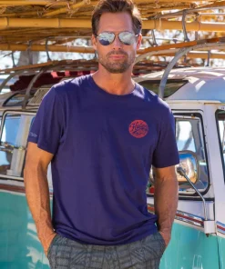 Around Kailua - Indigo Short Sleeve Pima T-Shirt
