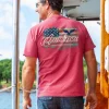 Artsy Flag - Paradise Red Dyed Short Sleeve Crewneck T-Shirt