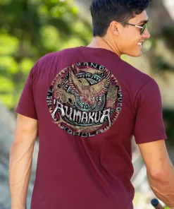 Aumakua Circle - Wine Dyed Short Sleeve Crewneck T-Shirt