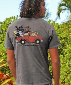 Bad Surf Dogs - Crater Dyed® Short Sleeve Crewneck T-Shirt